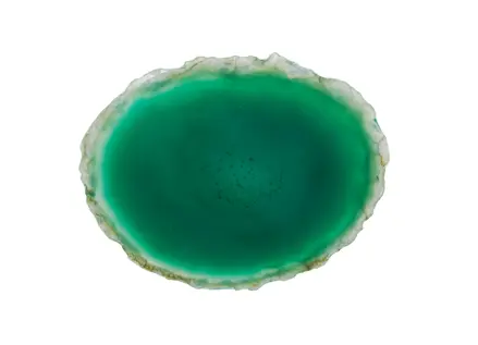 Achát plátok zelený