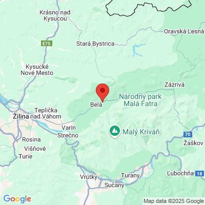 Google map: Školská ulica 38 B1 súpisné číslo 583, 013 13 Rajecké Teplice